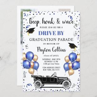Class of DRIVE BY PHOTO Graduation Party Invitation