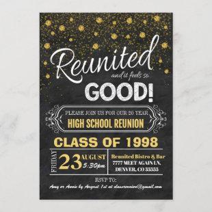 Class Reunion Invitation - faux chalkboard
