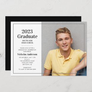 Classic 2023 Graduate Photo Graduation Invitation