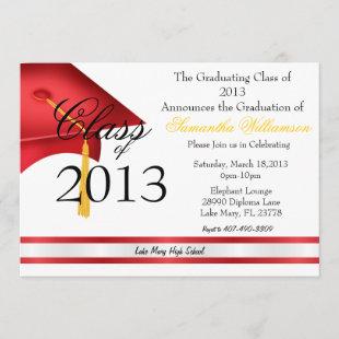 Classic Elegant Graduation Annoucement/Invitation Invitation