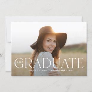 Classic Grad Editable Color Graduation Invitation