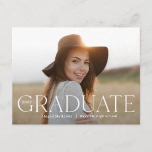 Classic Grad Editable Color Graduation Postcard