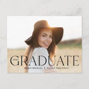 Classic Grad Editable Color Graduation Postcard