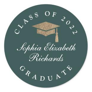 Classic Script Graduation Classic Round Sticker