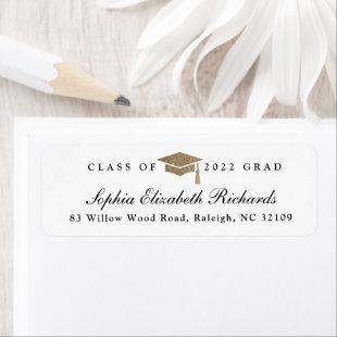 Classic Script Graduation Return Address Label