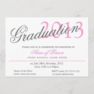 classic,stylish graduation announcement