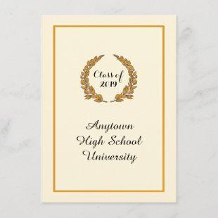 Classic Traditional Style Graduation Announcement