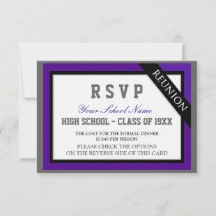 Classy Formal Class Reunion RSVP Invitation
