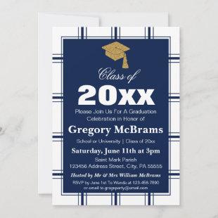 Classy Modern Graduation Party Invitation