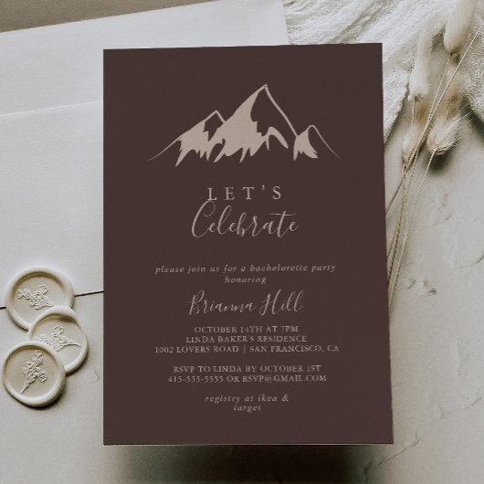 Clear Mountain Country Let's Celebrate Party Invitation