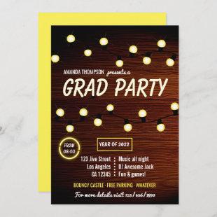 Club DJ Dance Music Graduation Party Invitation