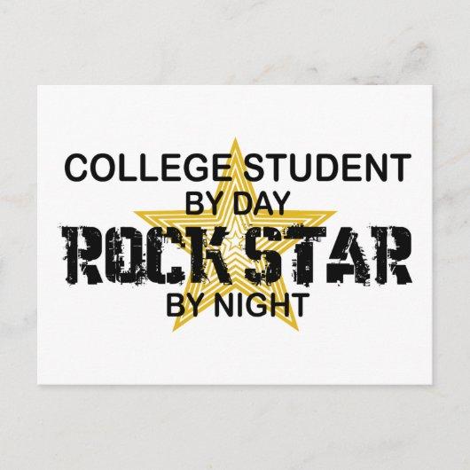 College Student Rock Star by Night Postcard