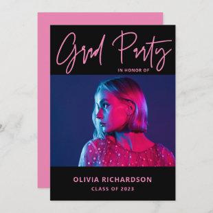 Colorful and Bold | Photo Class of 2023 Grad Party Invitation