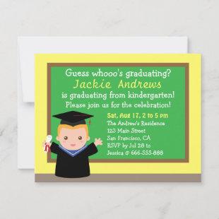 Colorful, Cute Graduation Party, for Kids Invitation