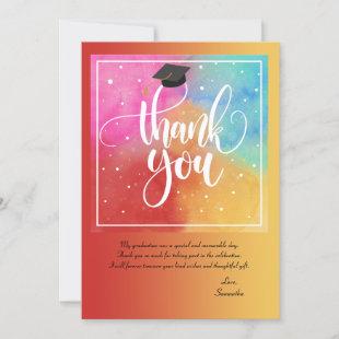 Colorful Thank You Photo Card