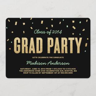 Confetti Toss | Graduation Party Invitation