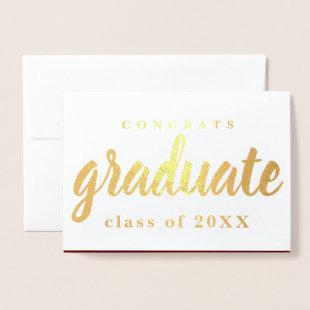 Congrats Graduate foil greeting card