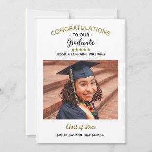 Congratulations Custom Photo Graduate Graduation Announcement