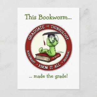 Congratulations Grad - Bookworm Card