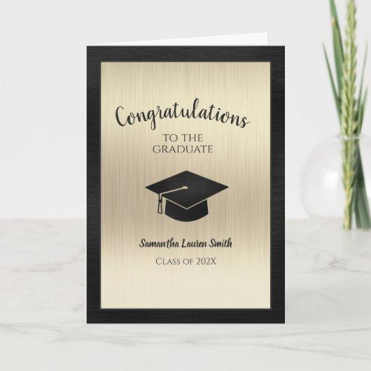Congratulations Graduate Class of 2024 Black Gold Card
