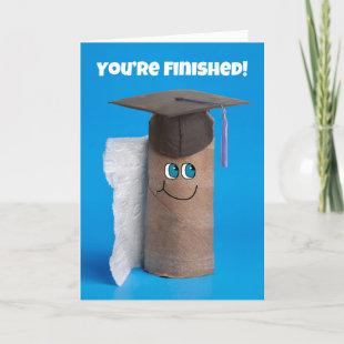 Congratulations Graduate Empty Roll of Toilet Pape Holiday Card