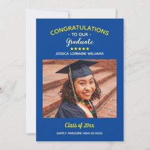Congratulations Graduate Graduation Custom Photo Announcement