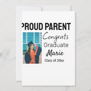 Congratulations graduation add name year text  holiday card