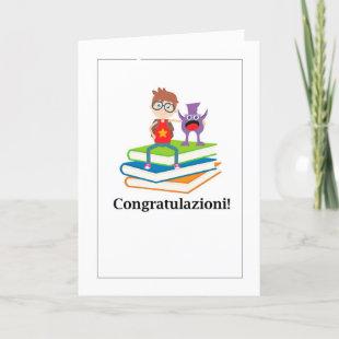 Congratulations! - Graduation Books and Alien Holiday Card