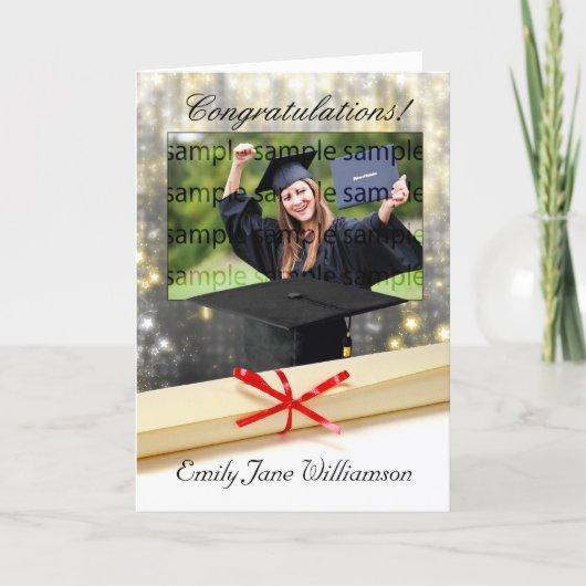 congratulations graduation photo greeting card