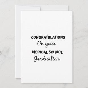 congratulations on medical school graduation invitation