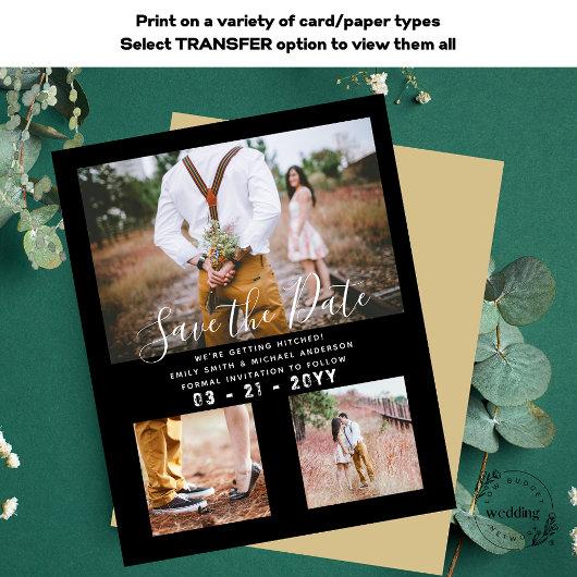 Contemporary Photo Save Dates Engagement  Flyer