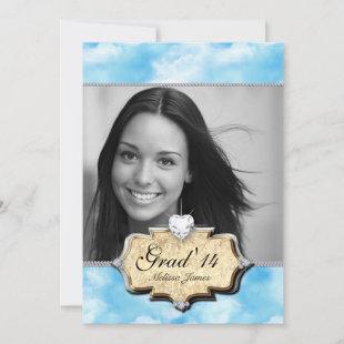 Cool Clouds Birthday Party Sweet 16 Invite