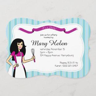 Cool Cooking Party Personalized Invitation