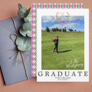 Coquette Golf & Golfer Graduation Announcement