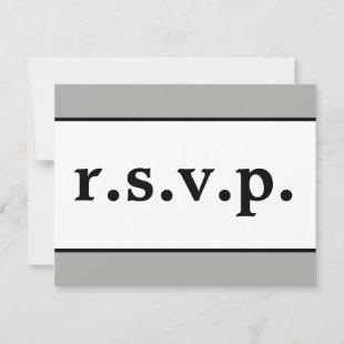 Corporate, Simple "r.s.v.p." Card