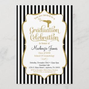 Cosmetology Graduation Party Invitation Beauty