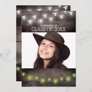Country Western Southwest Photo Graduation Party Invitation