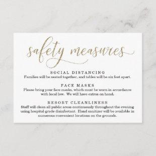 Covid 19 Safety Mask Social Distancing Information Enclosure Card