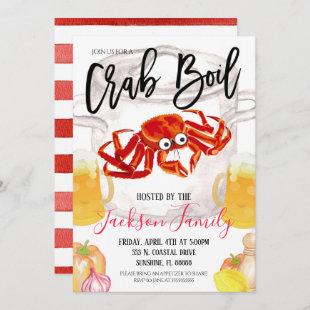 Crab Boil Invitation