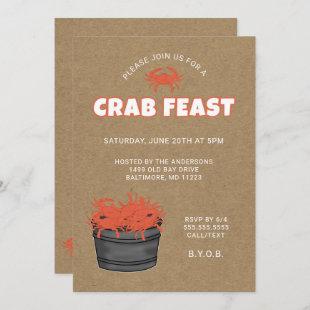 Crab Feast Party Invitation