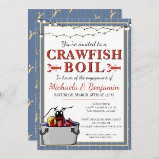 Crawfish Boil Couple Engagement Party Invitation