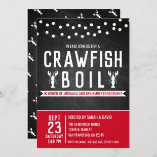 Crawfish Boil Couples Engagement Party Invitation