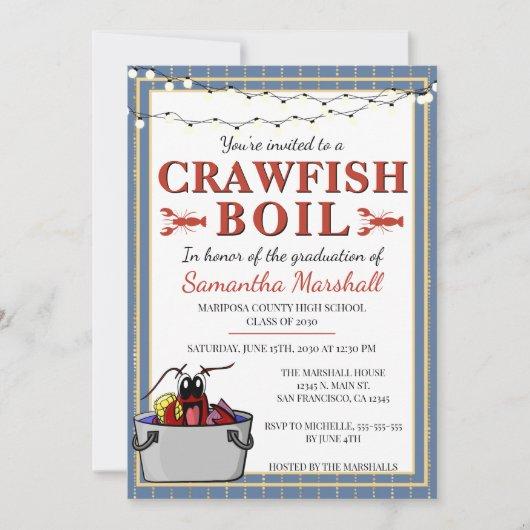 Crawfish Boil High School Graduation Graduate Invitation