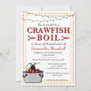 Crawfish Boil School Graduation Graduate Party Invitation