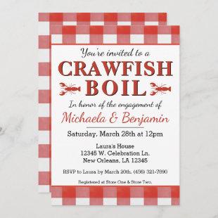 Crawfish Boil Seafood Engagement Party Invitation