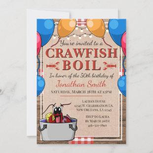 Crawfish Boil Special Event Birthday Invitation