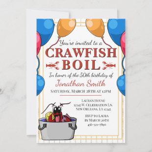 Crawfish Boil Special Event Birthday Invitation
