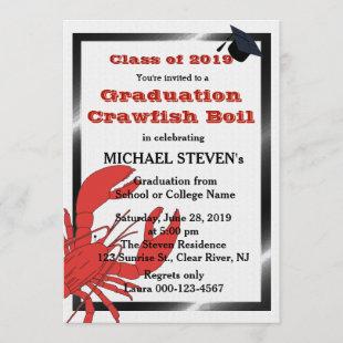 Crawfish/Lobster Boil Graduation Party Invite