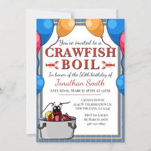 Crawfish Seafood Boil Birthday Special Event Magnetic Invitation