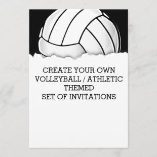 Create a Volleyball Themed Invitation